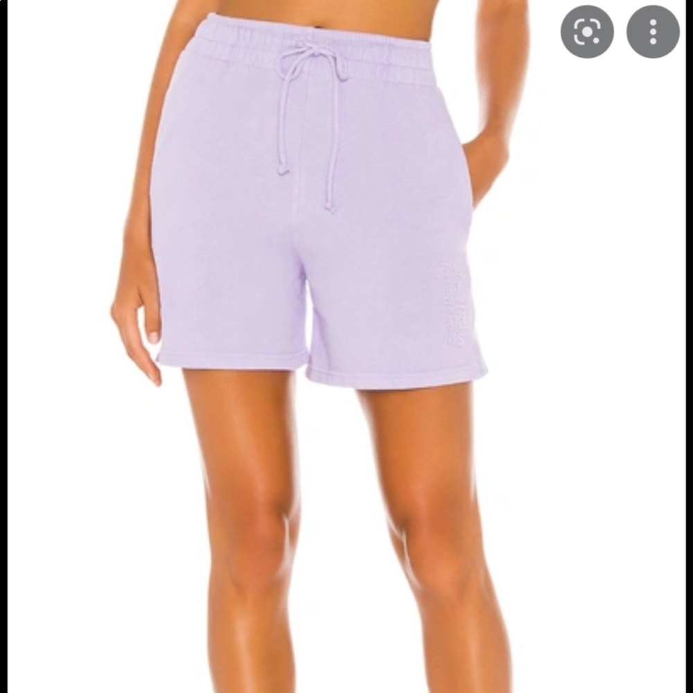 Frankies Bikinis burl sweat shorts lavender